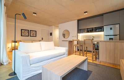 Аренда светлой меблированной студии, Реколета, Буэнос-Айрес, Аргентина